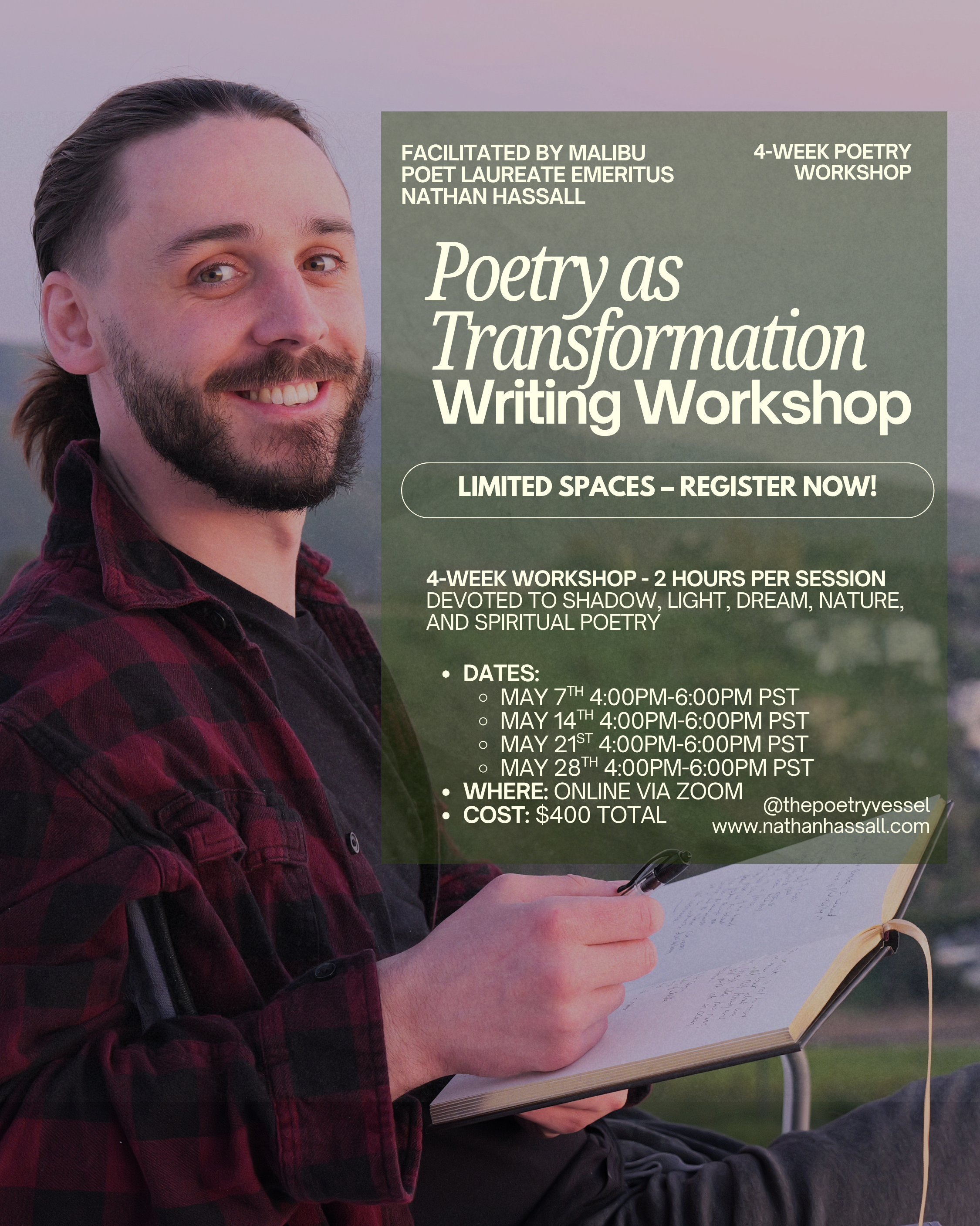 Poetry As Transformation: Online Poetry Writing Workshop
