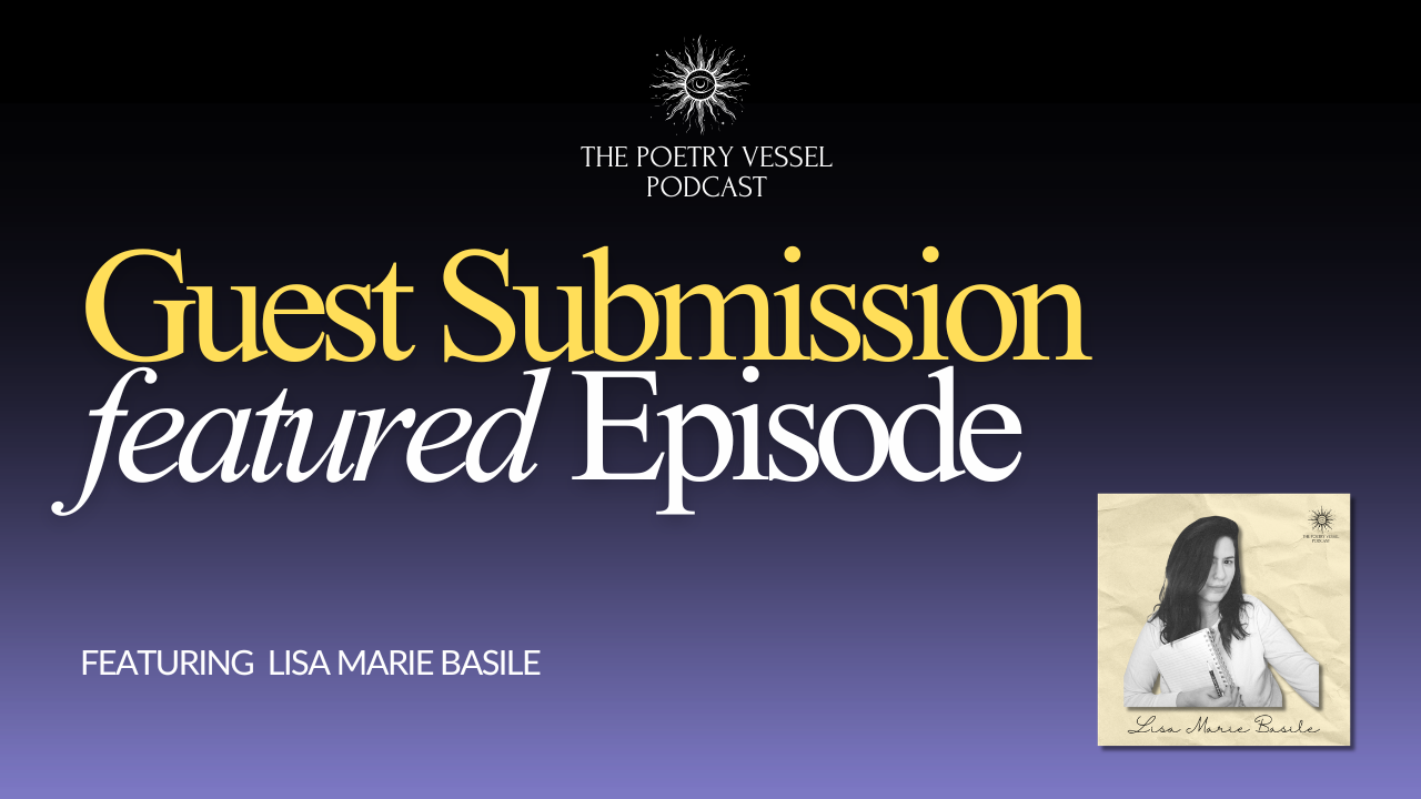 Podcast Screenshot from The Poetry Vessel Podcast that says "Haunted Poetry"