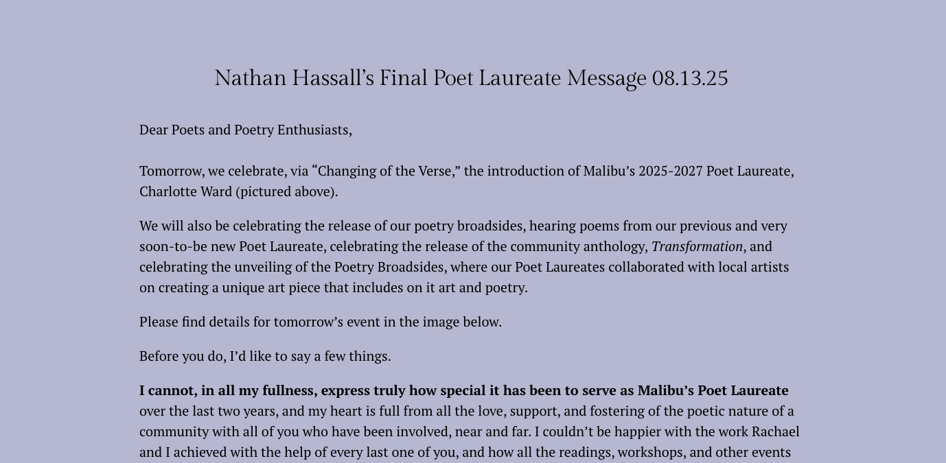 Changing of the Verse