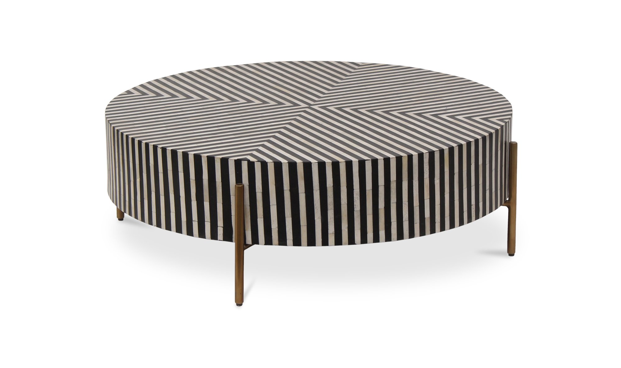 Chameau Coffee Table Black and White