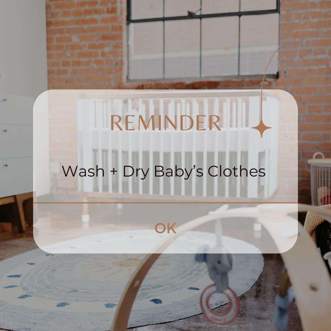 🧺 Nursery Prep + Nesting 🧺 

Don't forget as a huge part of your nursery prep before bringing your sweet babe home, you'll want to removed all tags - wash, dry and fold baby's clothes. 

Even fresh from the packaging, these clothes are not clean by