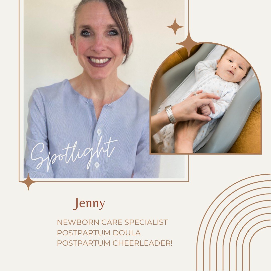 🌟 Team Member Spotlight 🌟 

Jenny is an amazing Postpartum Doula and Cheerleader for new parents, breastfeeding mamas and sleeping babies. Her families adore her energy, willingness to go above and beyond as well as her kind heart + gentle touch wi