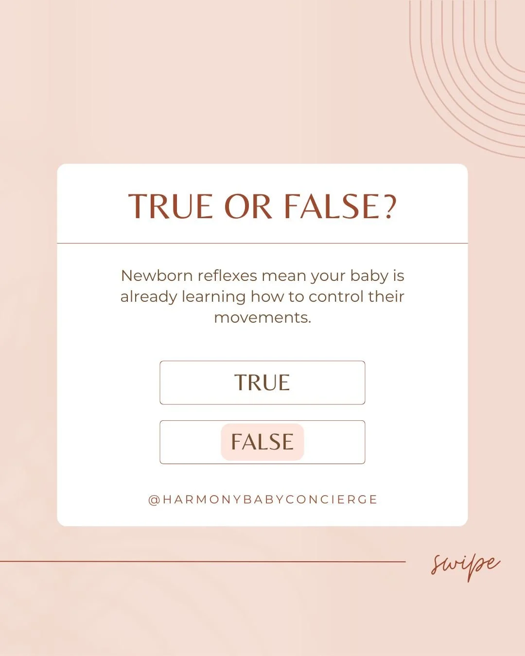 Those little kicks and flails aren&rsquo;t signs of a tiny workout routine just yet 🤎 

Newborn reflexes are automatic responses that help your baby adjust to the world. With time (and lots of cuddles), they&rsquo;ll grow into purposeful movements a