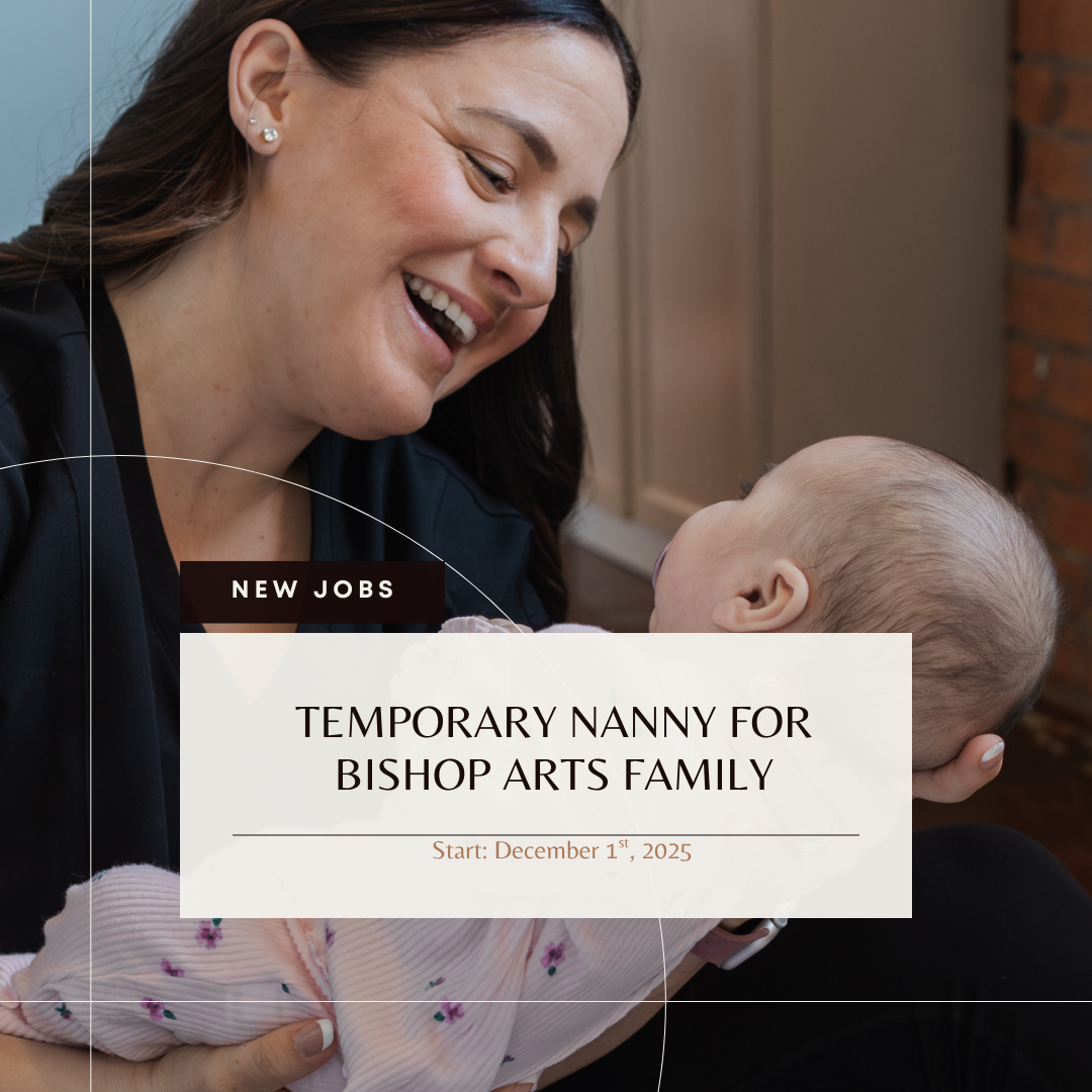 π #BH75208 Temporary Nanny Needed β Sweet Infant Care (with a dash of toddler fun!) FILLEDπ