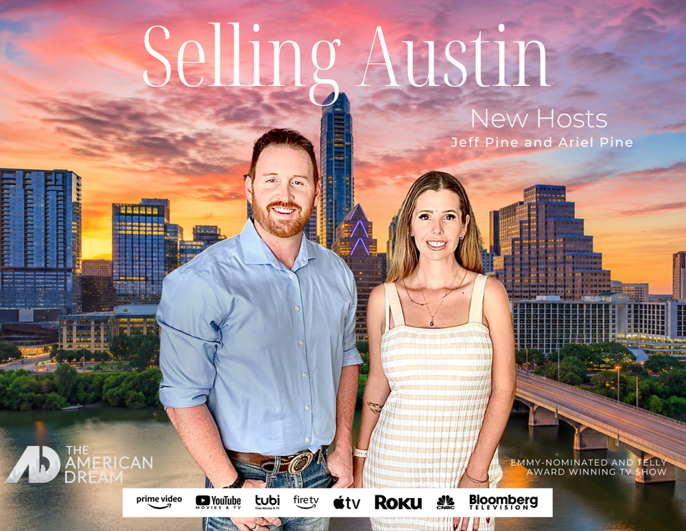 Jeff Pine and Ariel Pine, Pine & Paul Real Estate, hosts of Selling Austin real estate television show