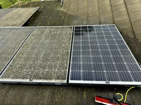 Before and after solar repair in San Jose restoring full system performance
