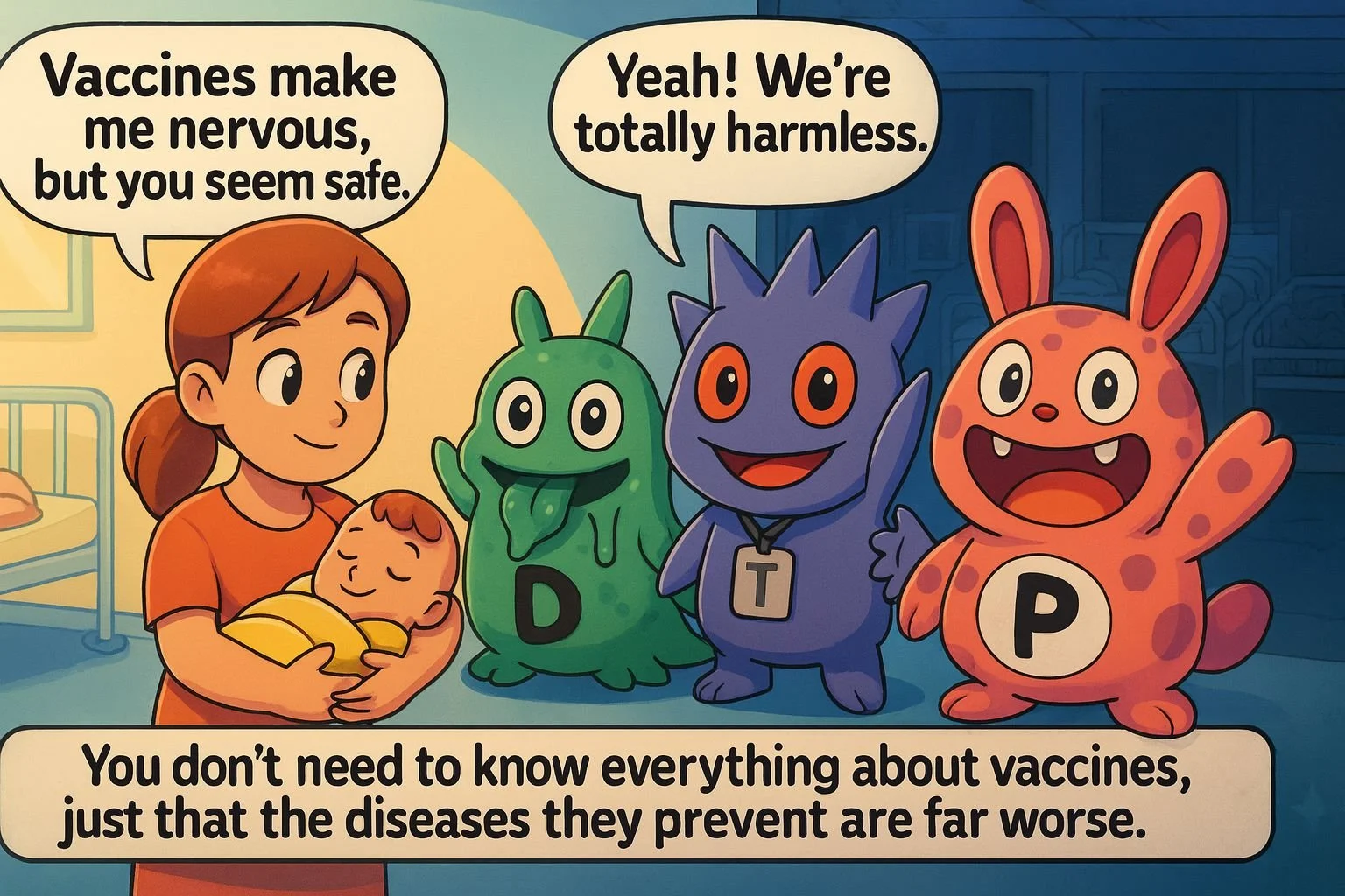 Vaccines Make Me Nervous, But You Make Me Safe