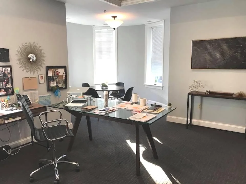 Sadly, no BEFORE photo of this one, an office I designed in Dupont Circle, DC