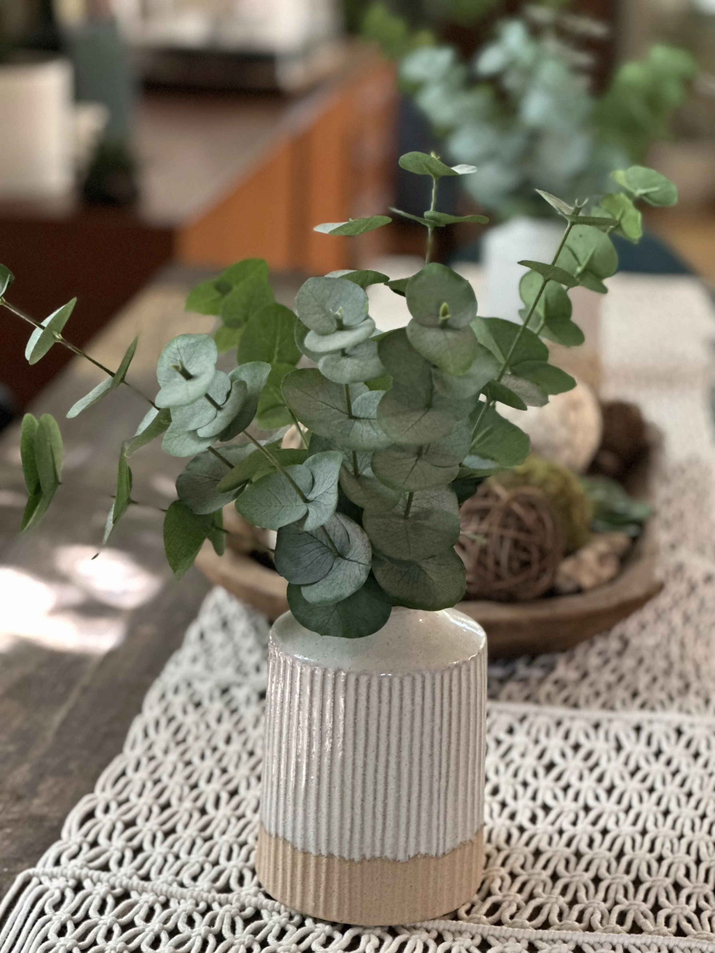 there's that fake eucalypus again. Thanks, Joanna Gaines (it's from her Target brand) 