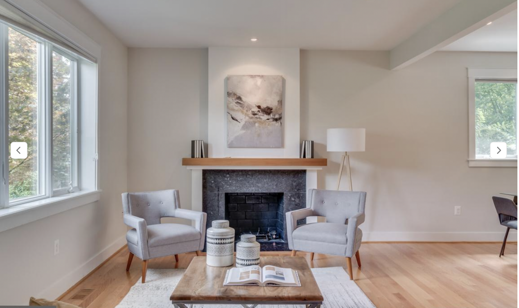 BEFORE: This would function as many folks' idea of an "after" photo, I know. It's a lovely room, very calming and clean. It's just not very....interesting (this is how the home was staged for selling, so that's fair. It can't be too interesting when 