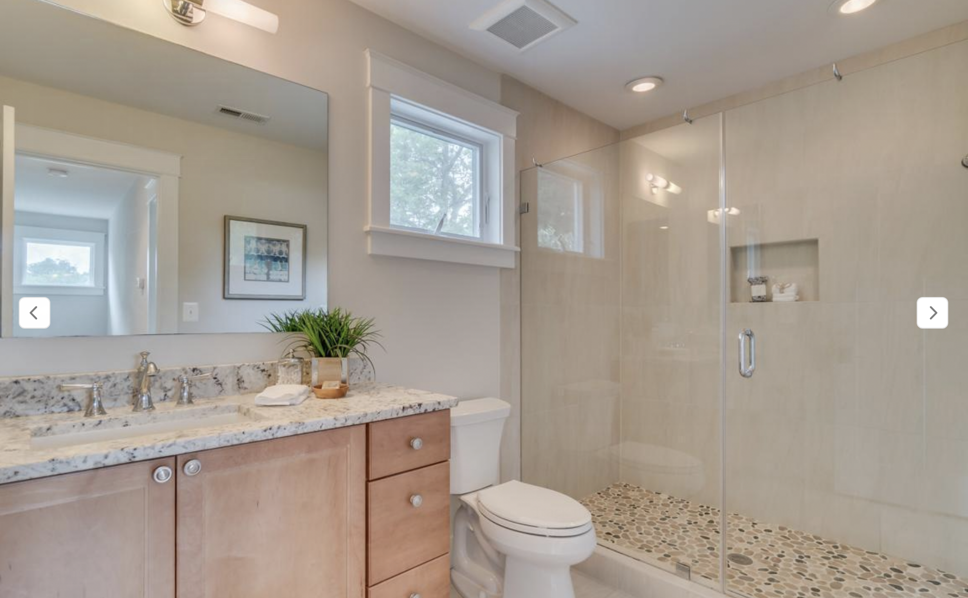 BEFORE: Guest bath done as a family surprise for a Disney-obsessed couple who love both Hawai'i and the Jungle Cruise  