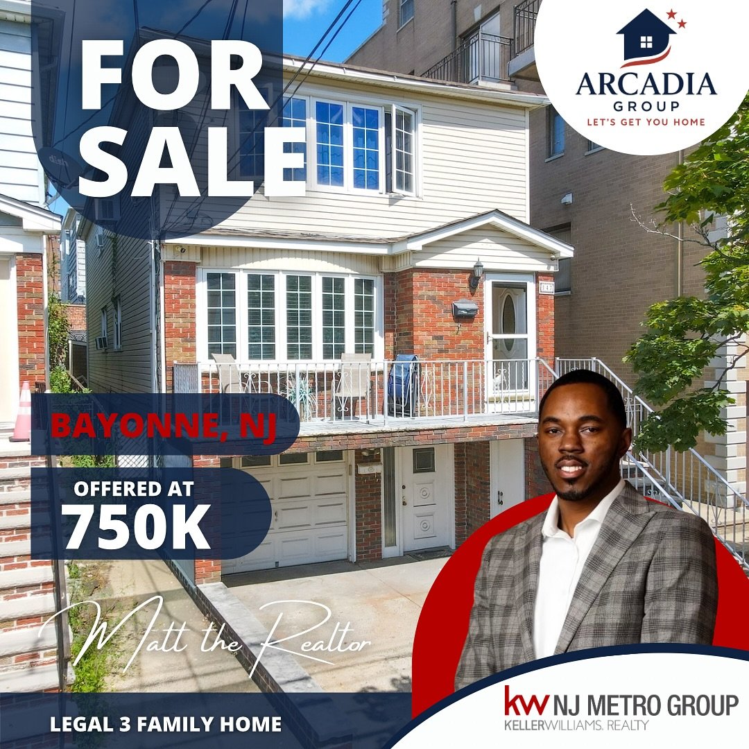✨ New Listing in Bayonne! ✨

Welcome to 147 W 52nd St &ndash; a versatile 3-family home by the bay in Uptown Bayonne! 🏡 Perfect for investors or multi-generational living.

✔ Ground Floor: 1 bed / 1 bath
✔ First Floor: 3 beds / 1 bath
✔ Second Floor