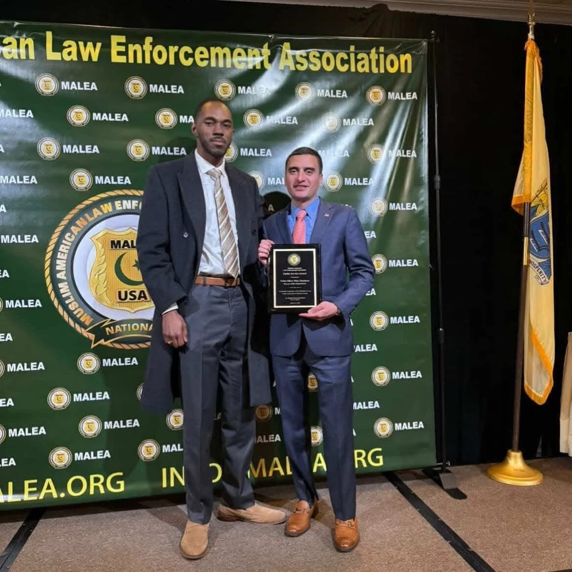 Honored to stand alongside Mina Ekladious as he received the Public Service Award from the Muslim American Law Enforcement Association.

Whether through public service, leadership, or his campaign for Hudson County Commissioner, Mina continues to sho