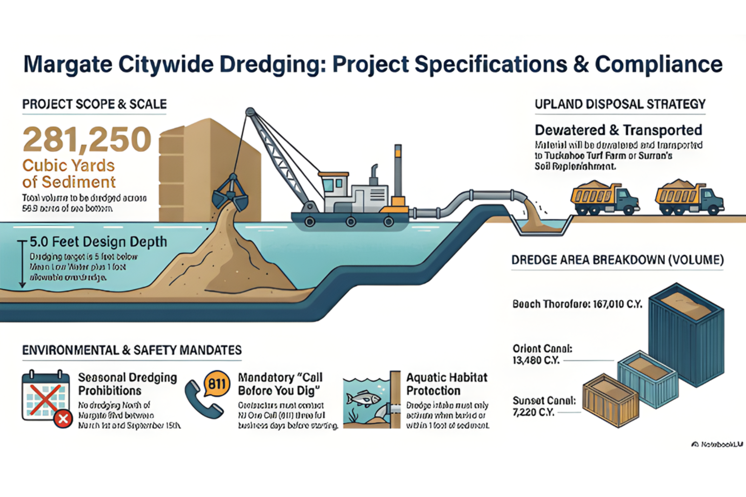 Margate NJ secured state and federal approvals for a long-term dredging plan. Here’s what it covers, why it matters, and what bayfront owners should watch.