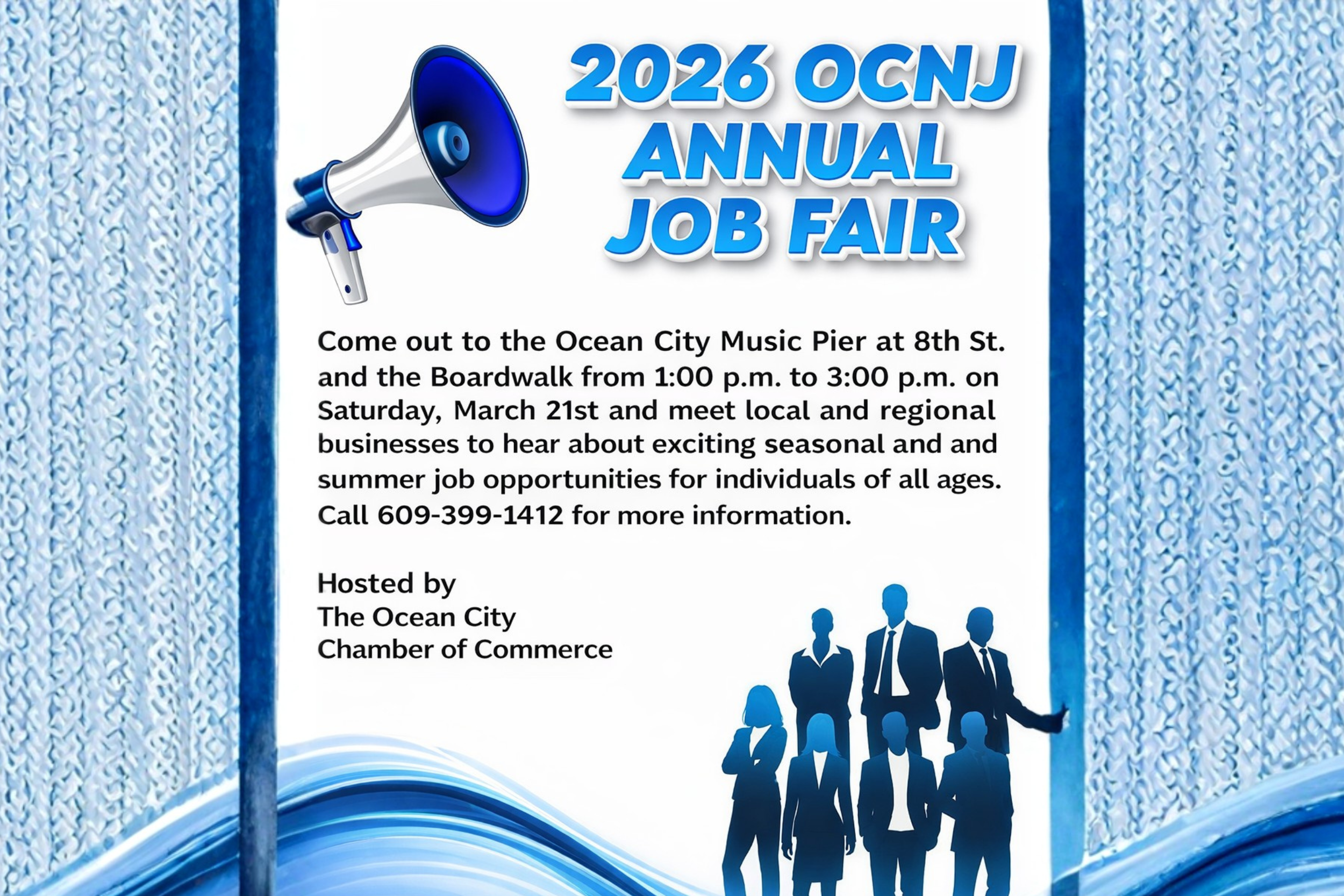 Ocean City’s March 21 job fair at the Music Pier will connect seasonal employers and job seekers before the summer rush.