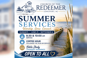 Longport’s Church of the Redeemer 2026 Schedule and E-Bike Rules