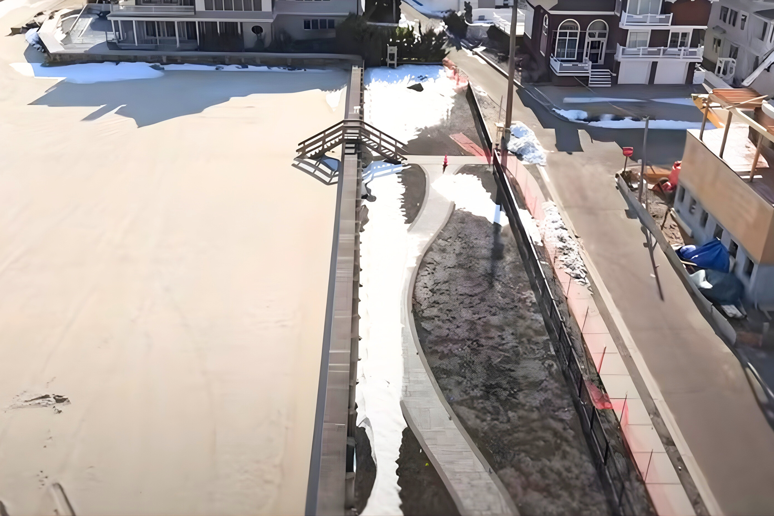 Longport’s Beach Terrace Park is nearing completion with pavers, fencing, and a July 4 ribbon-cutting planned.