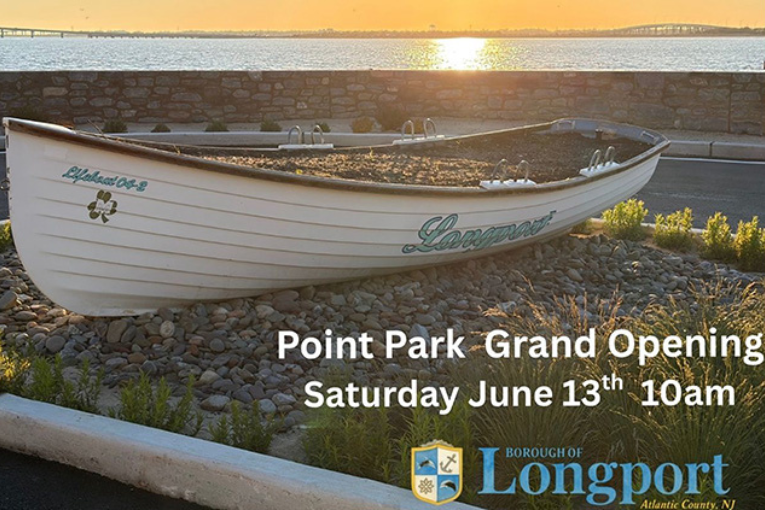 Longport reopens Point Park for the 2026 season with a new stone-work retaining wall, red brick pathways, and five new public parking spaces.