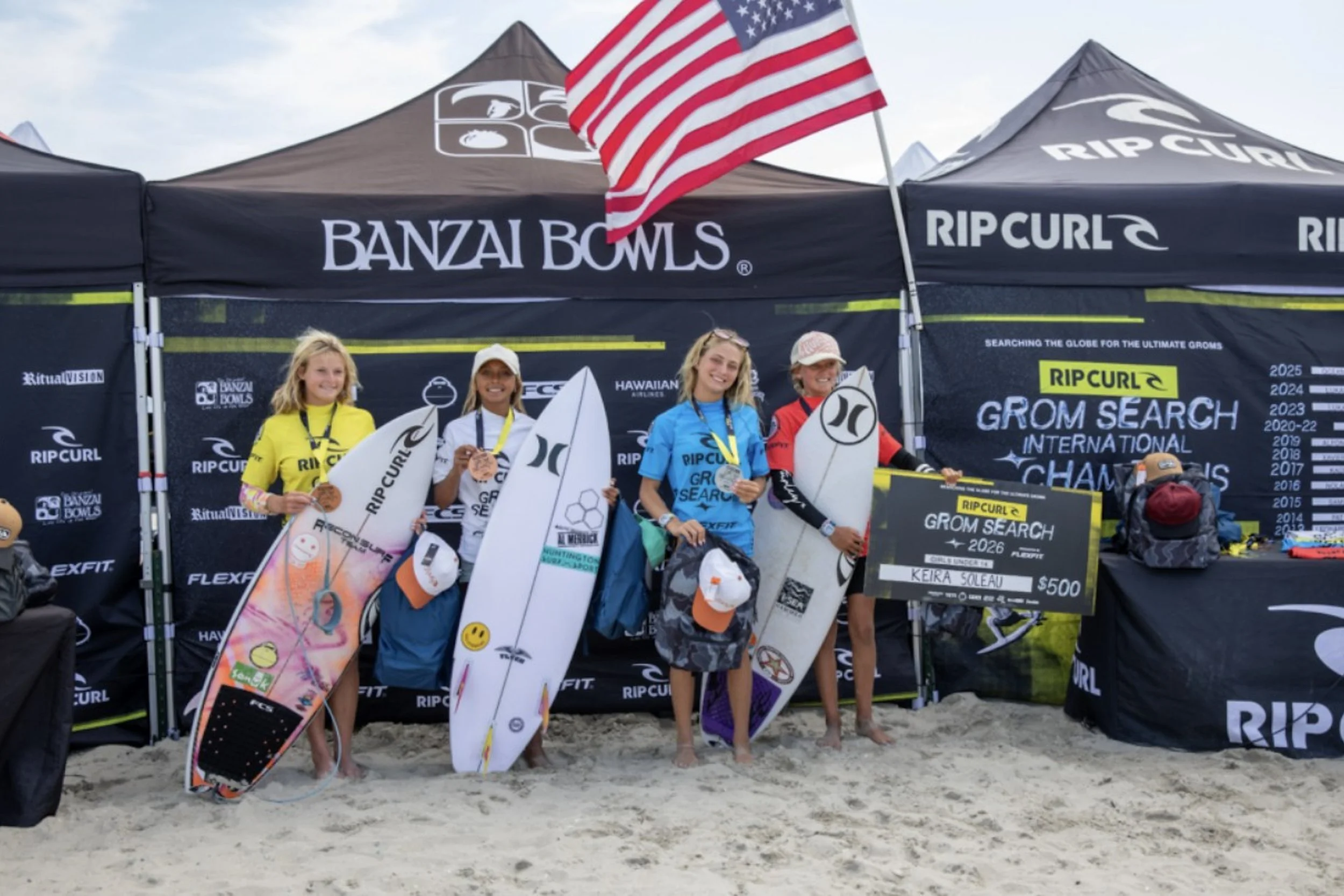 Ocean City's 7th Street Beach hosted the GromSearch qualifier, including a hometown U16 win and national-final qualifying spots.