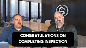 Congratulations on Completing Inspection!