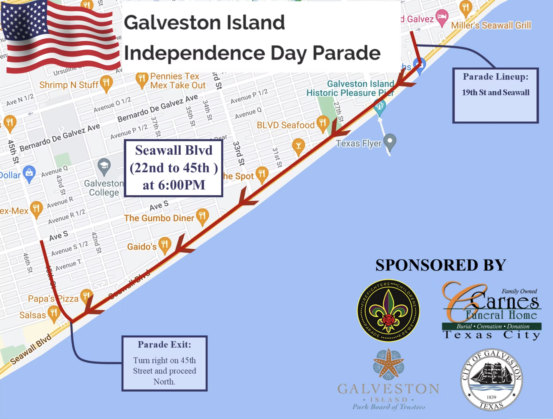 Galveston Island 4th of July Parade