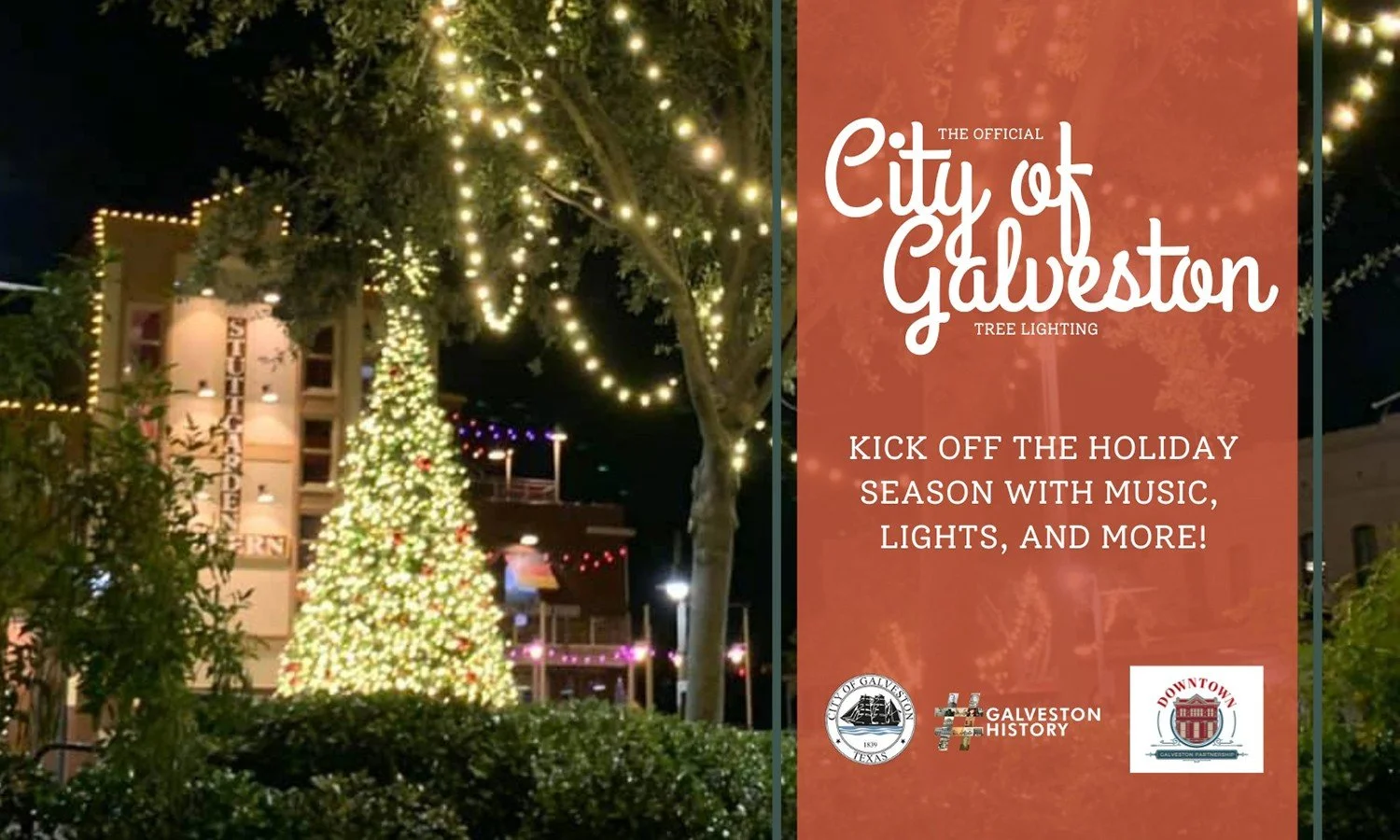 The Official City of Galveston Tree Lighting