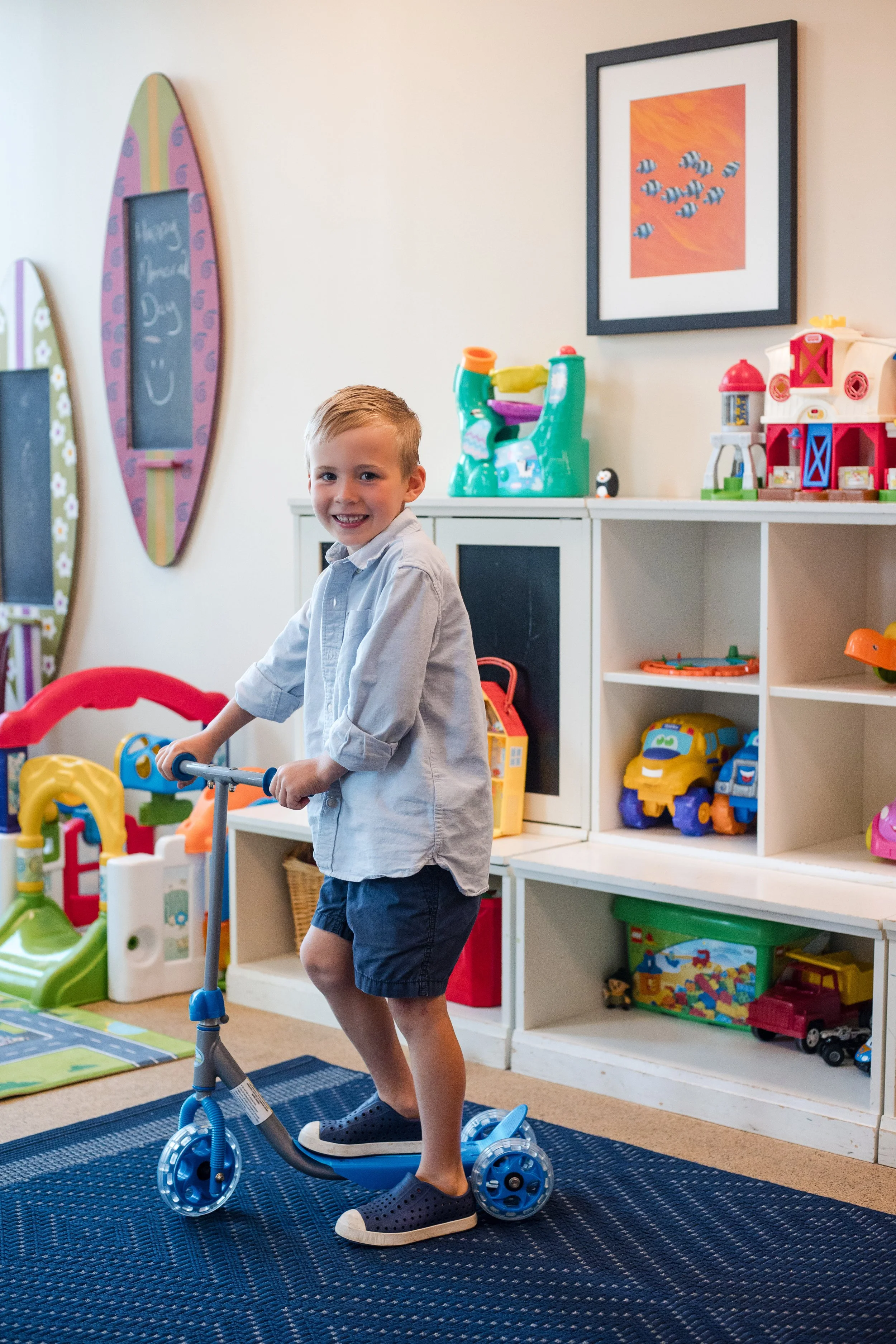 Kid's playroom on first floor at Palisade Palms