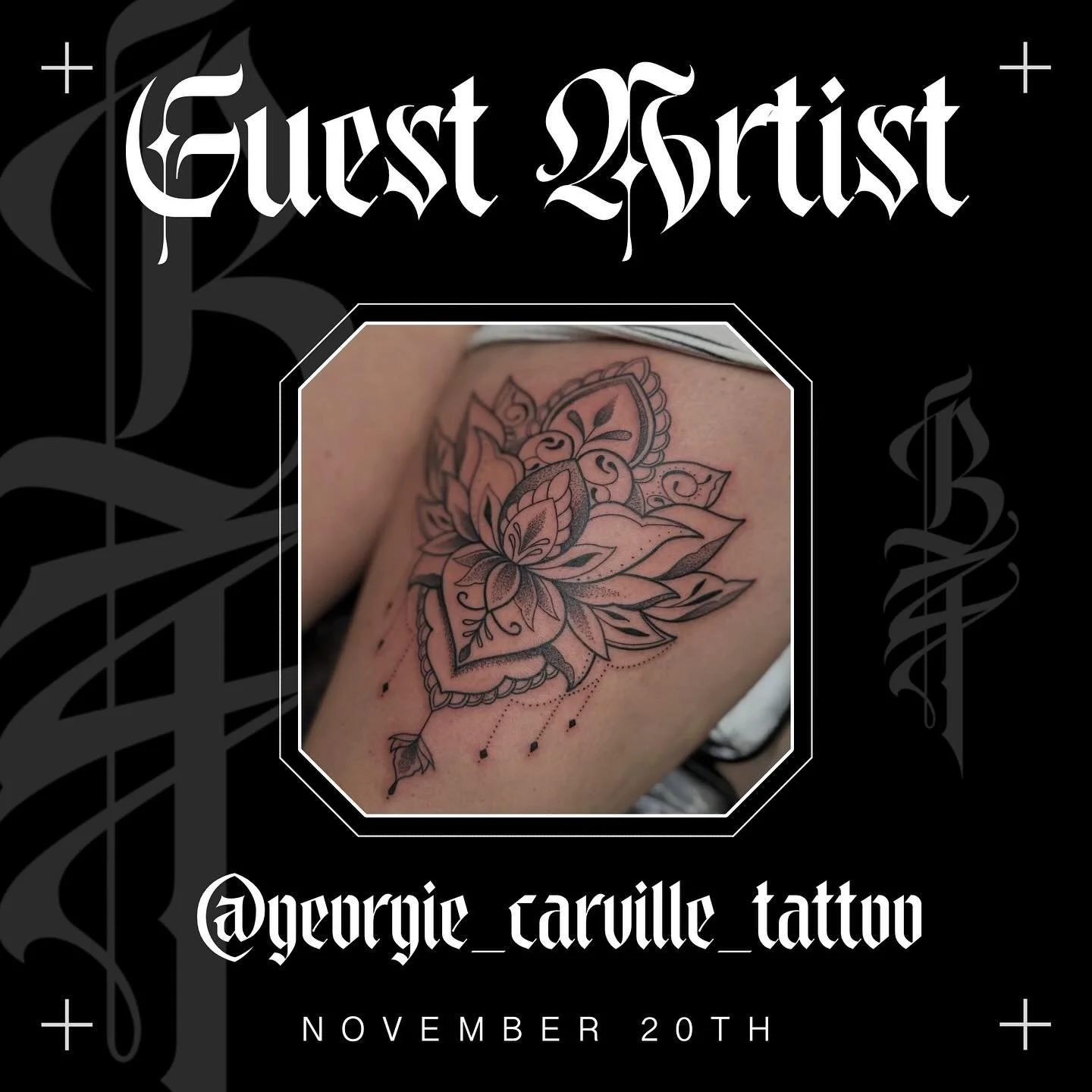 We’ve got @georgie_carville_tattoo guesting with us in November! DM them directly to book in ✨
.
#blacktapestrytattoo #deptfordtattoo #southlondontattoo #london #tattoo #blacktattoo #blackworktattoo #londontattooartist #lineworktattoo #fineline