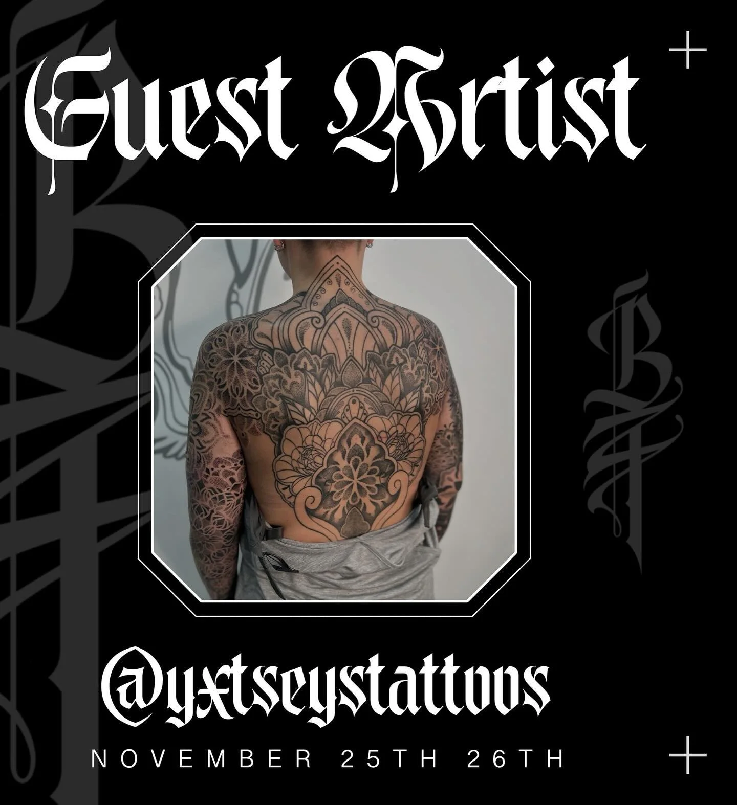 We’ve got @yxtseystattoos guesting with us at the end of next month! DM them directly to book in ✨
.
#blacktapestrytattoo #deptfordtattoo #southlondontattoo #london #tattoo #blacktattoo #blackworktattoo #londontattooartist #lineworktattoo #fine