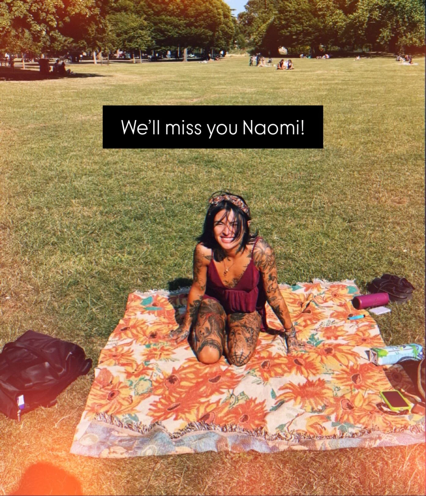 Our little pocket rocket @holidayjello has heard the calling of the sea and moved to Margate 😩
.
She will be coming back to guest with us so keep an eye out for any announcements.
.
Good luck Naomi! We’ll miss you loads 🖤
.
Team BTT
.
#goodby