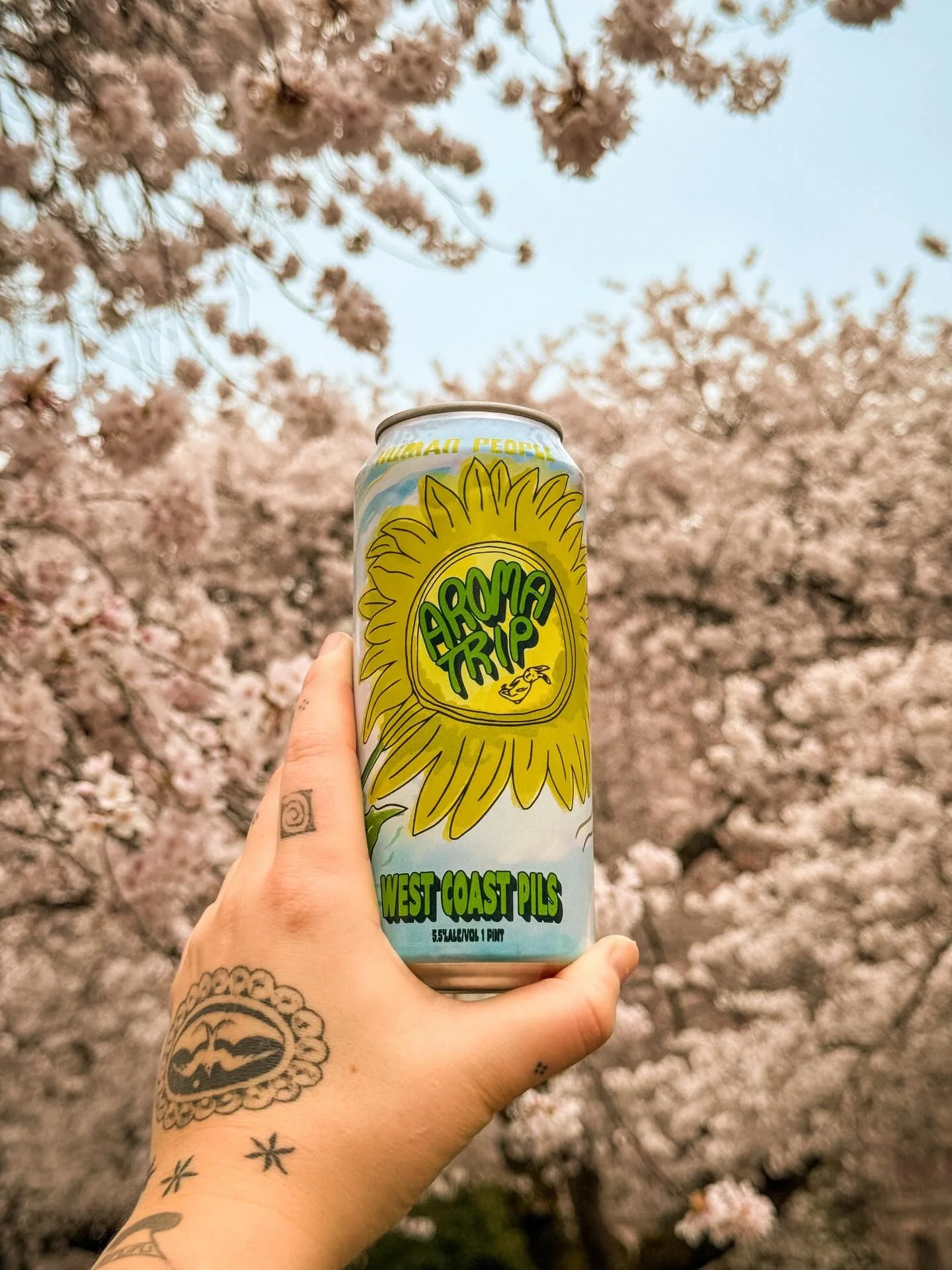 🌸🌸aroma trip🌸🌸

Taken in front of the stunning cherry blossoms all over Seattle right now. 

One of our dreams when starting Human People was that you&rsquo;d buy our beer and enjoy it outside with the friends and loved ones. Hope we can make tha