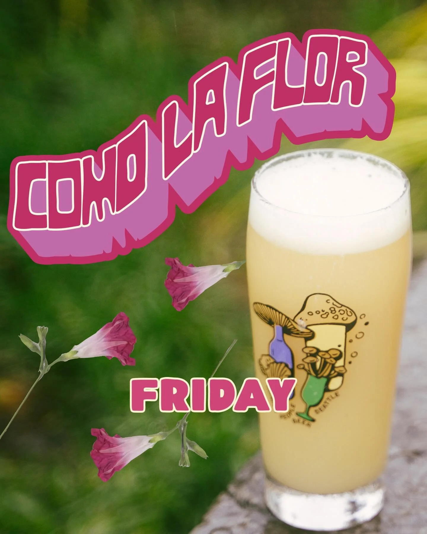 You are in for a treat my friend. 
🌹🌹🌹🌹🌹
Como La Flor - 6.5% Hazy IPA
🌹🌹🌹🌹🌹

A lovely and beautiful HAZY ipa with a ton, a boatload, a veritable cornucopia of CITRA. All the notes come out. It&rsquo;s tropical, citrus, bright mango and then