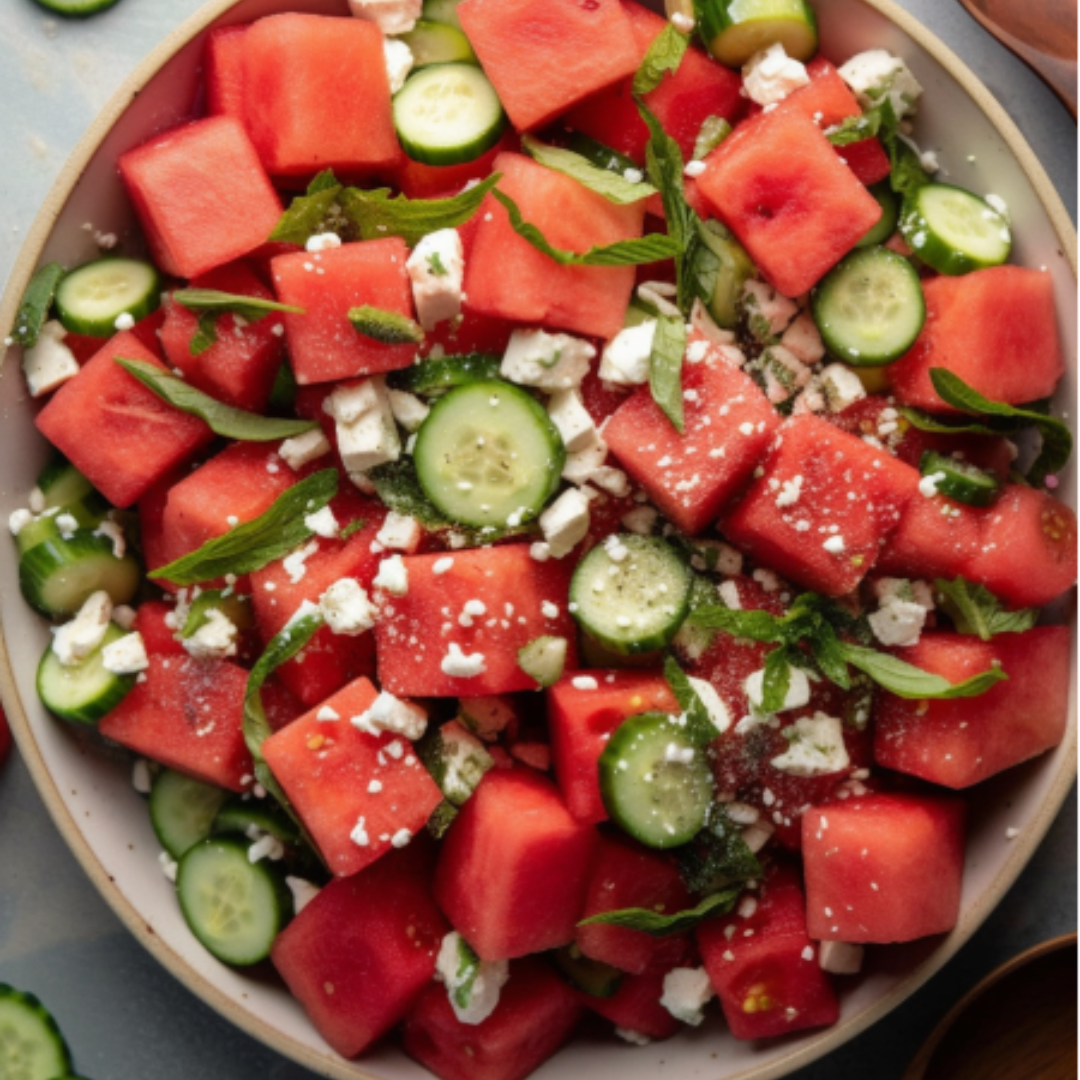 Watermelon Greek Salad