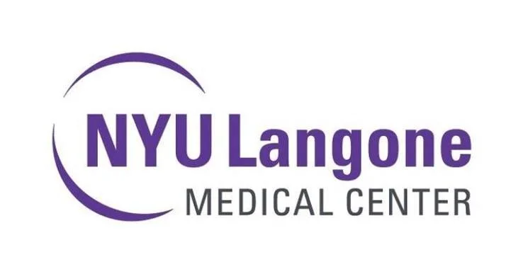 NYU Langone Medical Center logo in purple and black text.