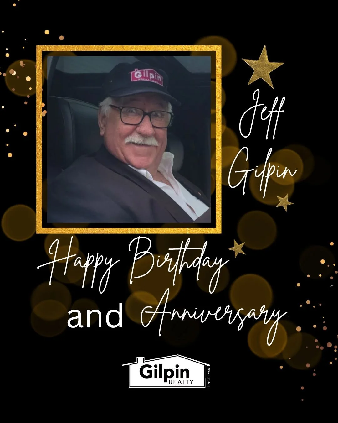 Join us in celebrating Jeff Gilpin! Happy Birthday and Happy Anniversary to our fearless leader. Jeff started selling real estate in 1970 after his Mom, Freda Gilpin founded Gilpin Realty in 1968!! 🎉 
.
.
.
.
#GilpinRealty #Snohomish #RealEstate #Ha
