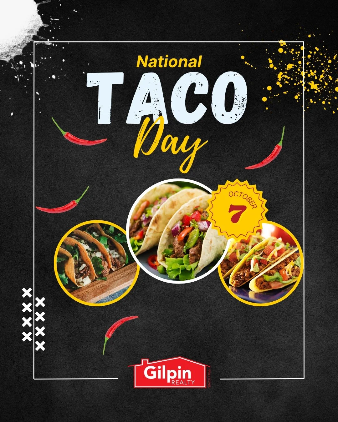 National Taco Day!
.
.
.
.
#GilpinRealty #Snohomish #RealEstate #HouseHunting #HomesForSale