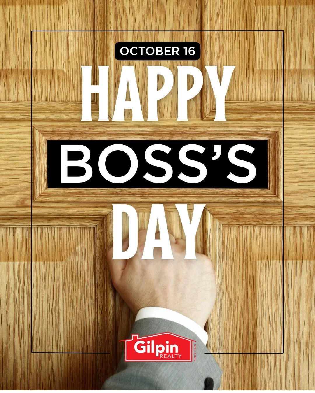 Happy Boss's Day!
.
.
.
.
#GilpinRealty #Snohomish #RealEstate #HouseHunting #HomesForSale