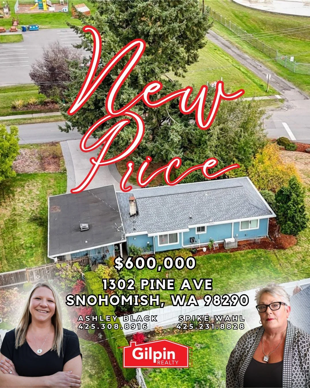 💥 New Price Alert! 💥

Your Snohomish opportunity awaits at 1302 Pine Ave &mdash; now listed at $600,000!

This solid-built rambler sits on a third-acre corner lot just minutes from all that downtown Snohomish has to offer. Whether you&rsquo;re drea