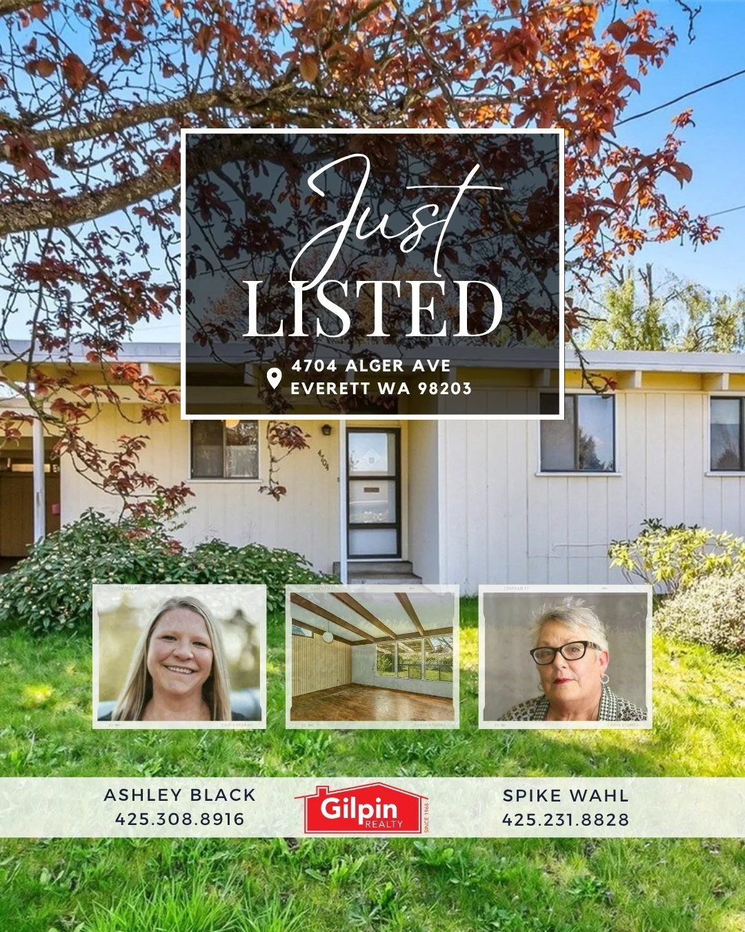 🚨 Investor Alert in Everett 🚨
Just Listed | 4704 Alger Ave, Everett, WA 98203

Mid-century modern opportunity in the sought-after Forest Park / Vista Heights area. This 3-bed, 1-bath rambler sits on a generous 9,148 SF lot with alley access&mdash;o