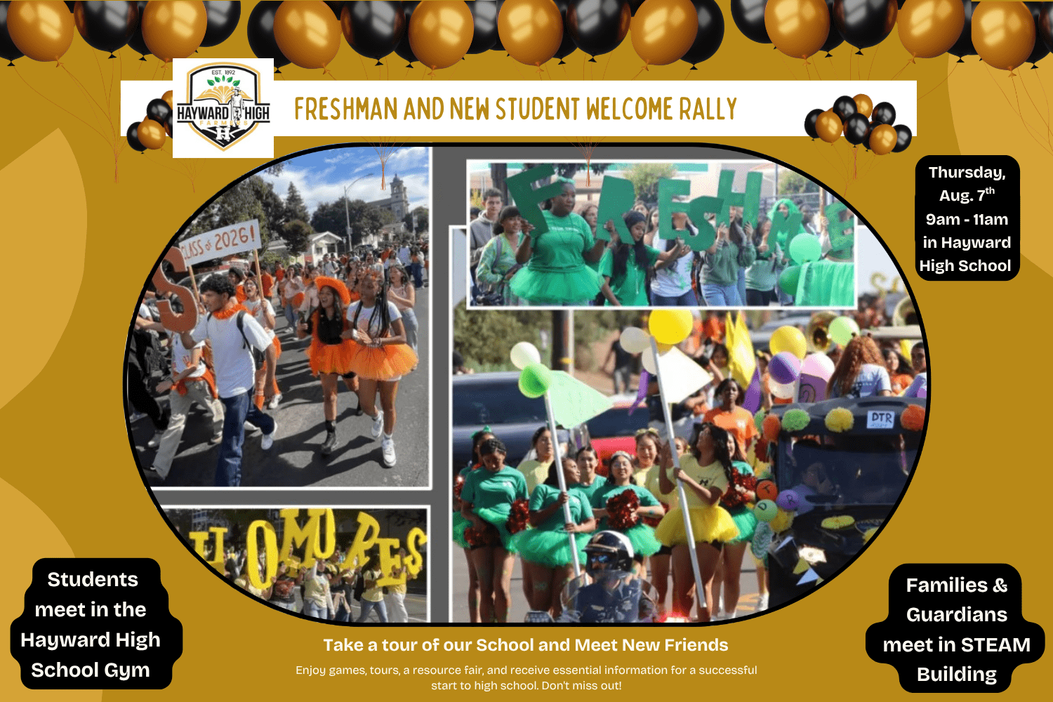8.07 Hayward High School Freshman and New Student Welcome Rally