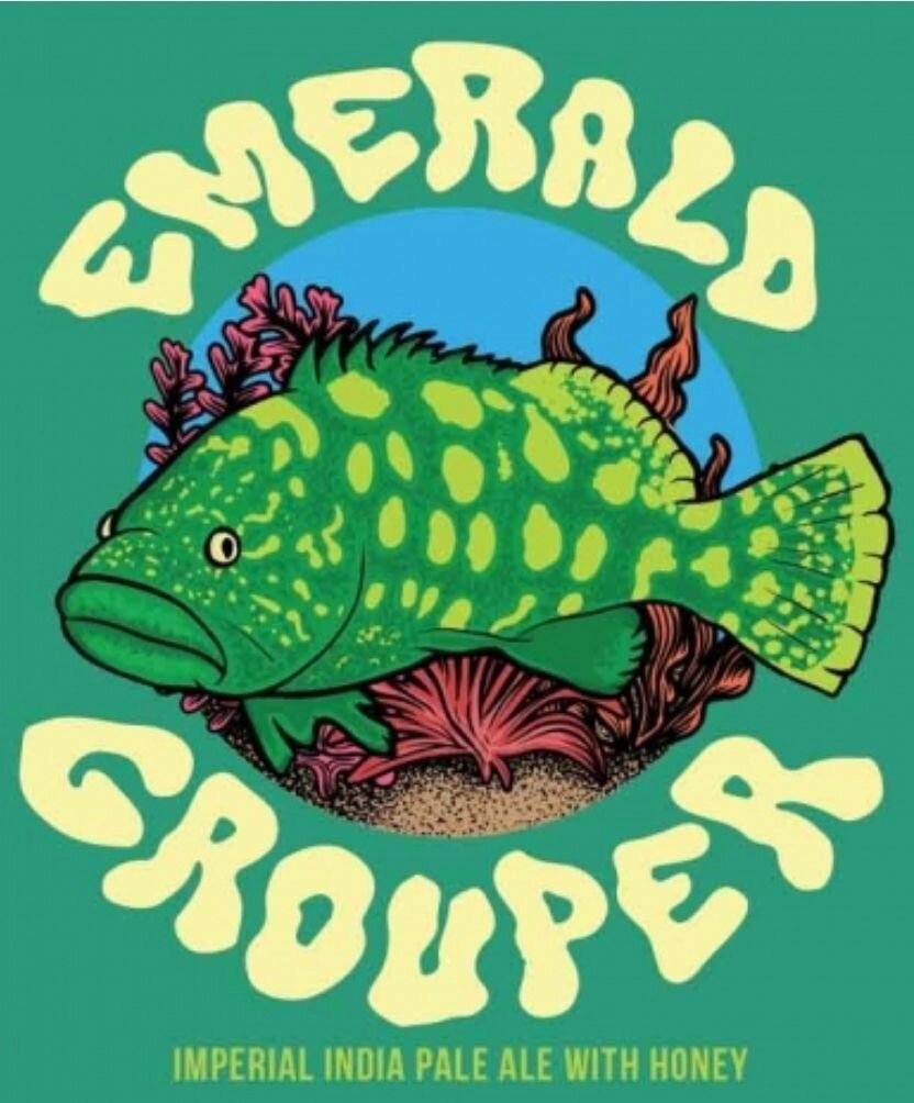 Now on tap!  Pipeworks Brewing Company's
Emerald Grouper!  #BratsBurgersBier