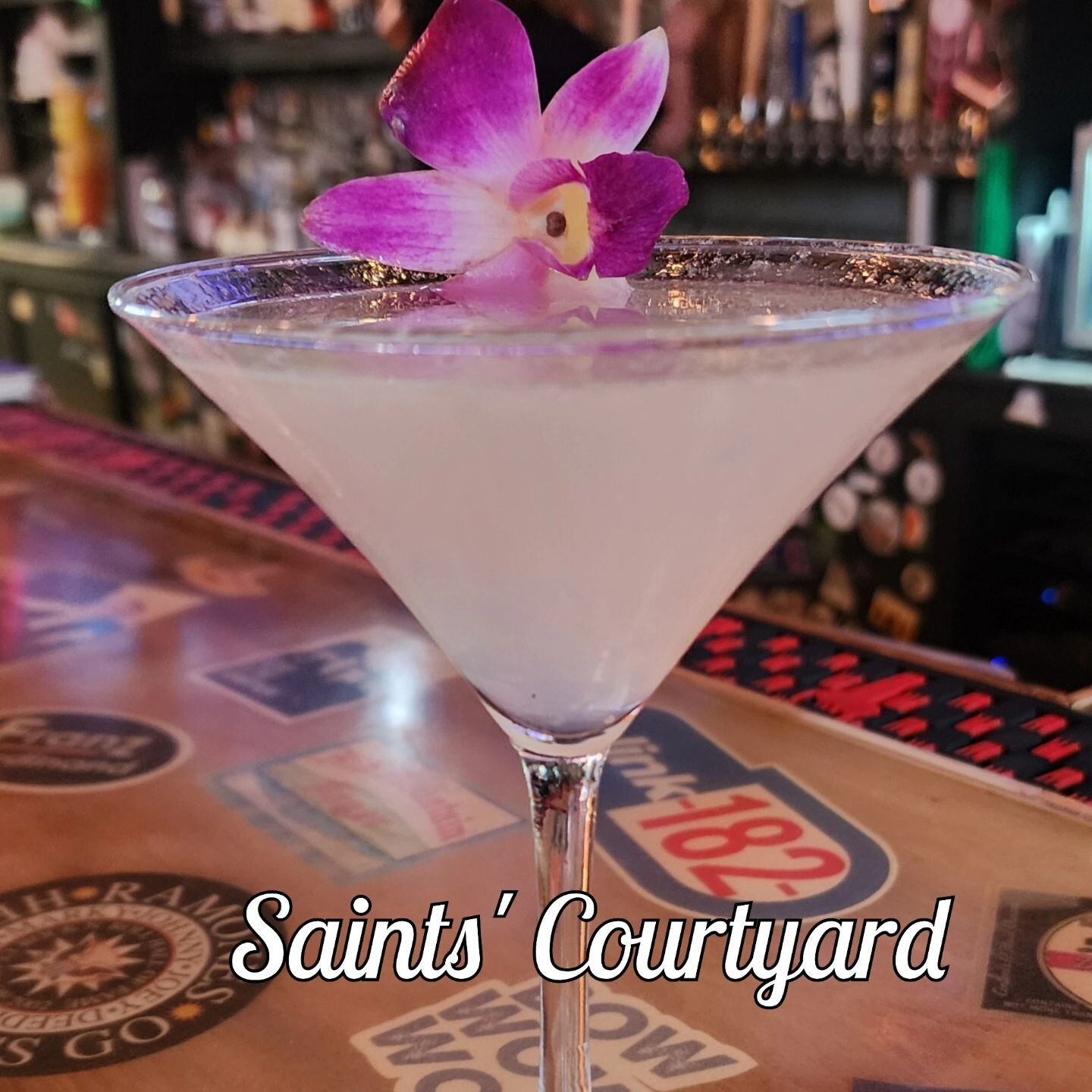 New Spring cocktail menu out now featuring &quot;Saints' Courtyard&quot;! Visit your favorite BratHaus bartender for one today!