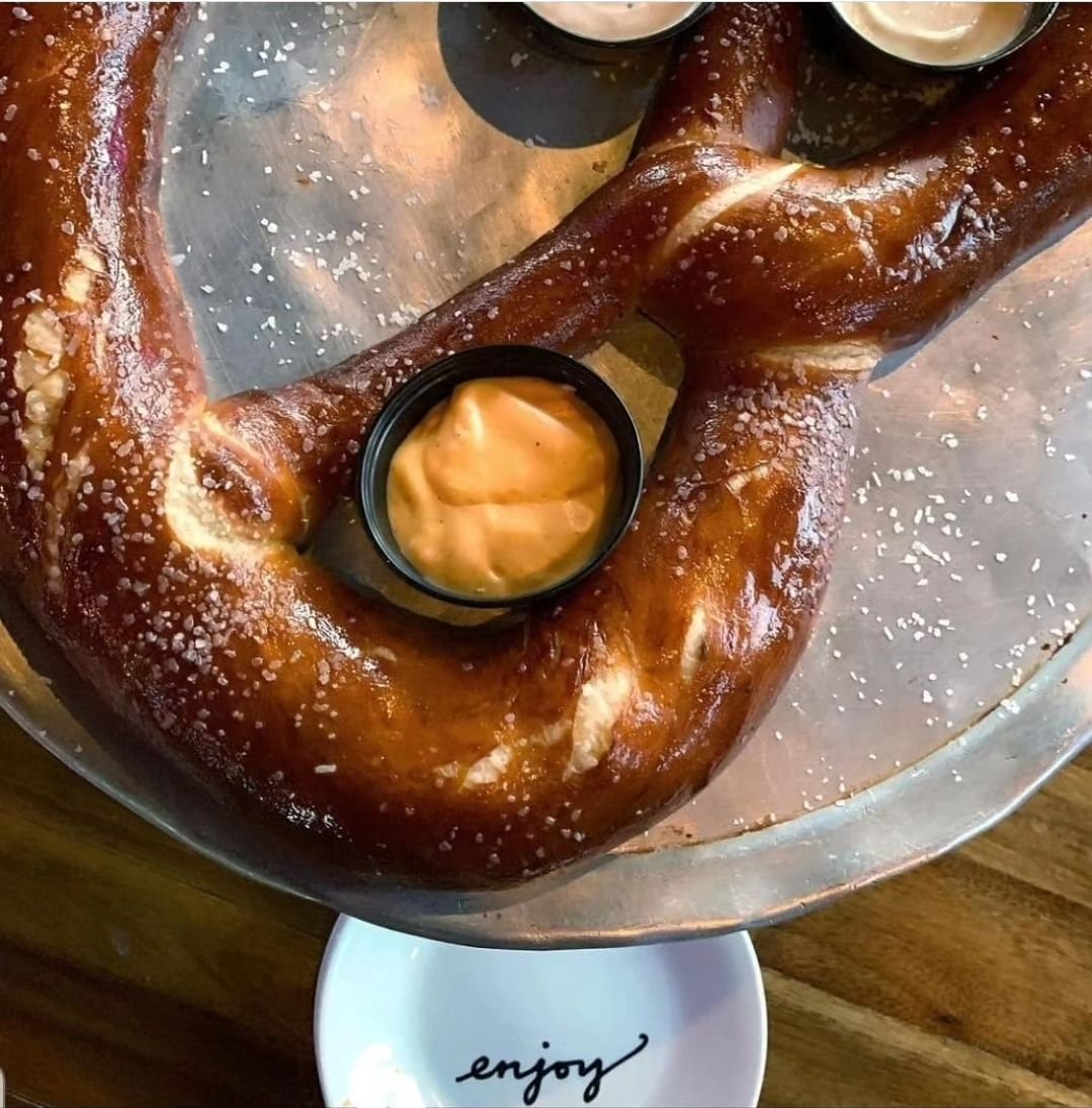 Enjoy the weekend! Kitchen is open daily at 11am!  #bratsburgersbier #homeofthecolossalpretzel