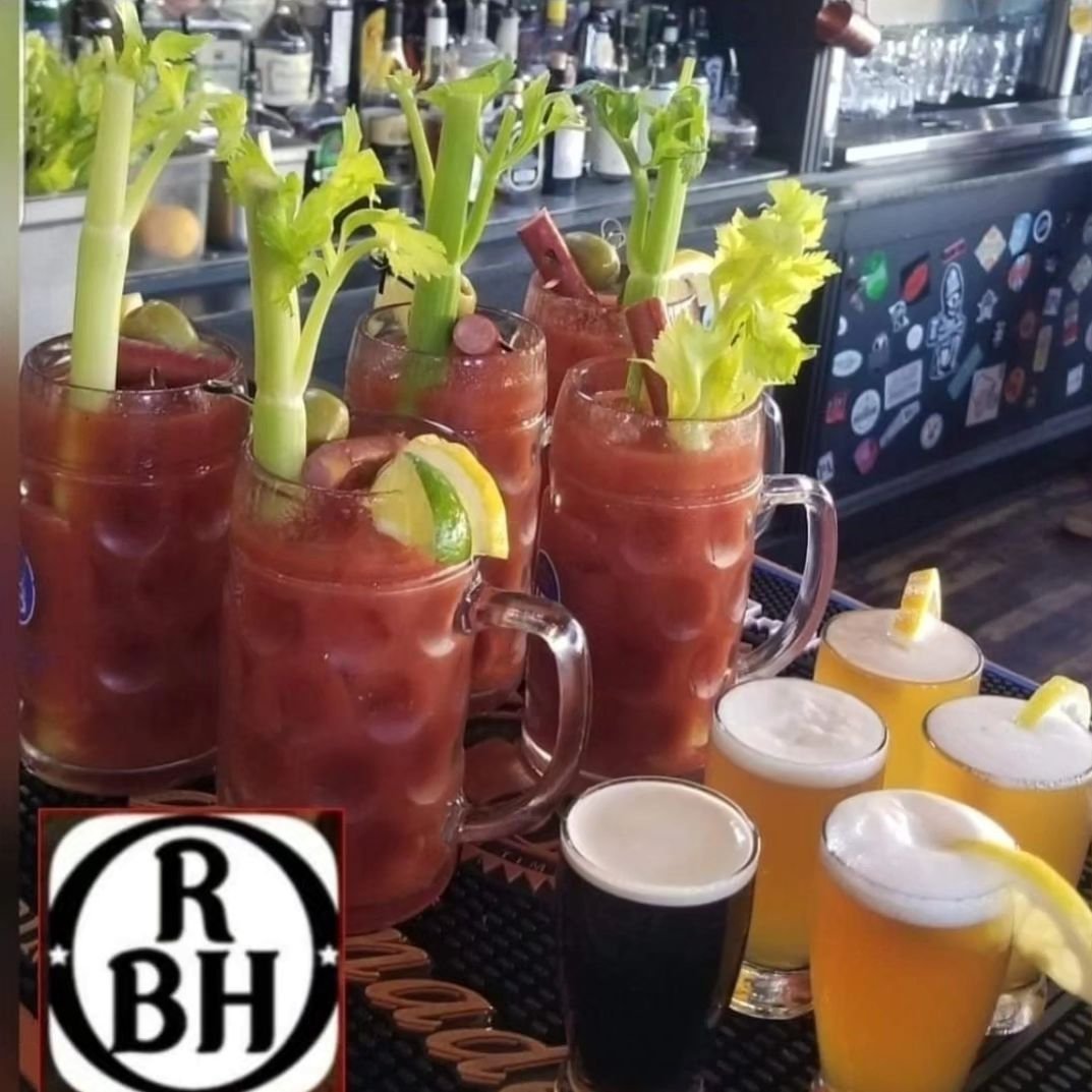 It's #sundaybloodysunday with Kyle!  Eat, Drink and B. Mary today at 11am!  #bratsburgerbier AND Bloodys!