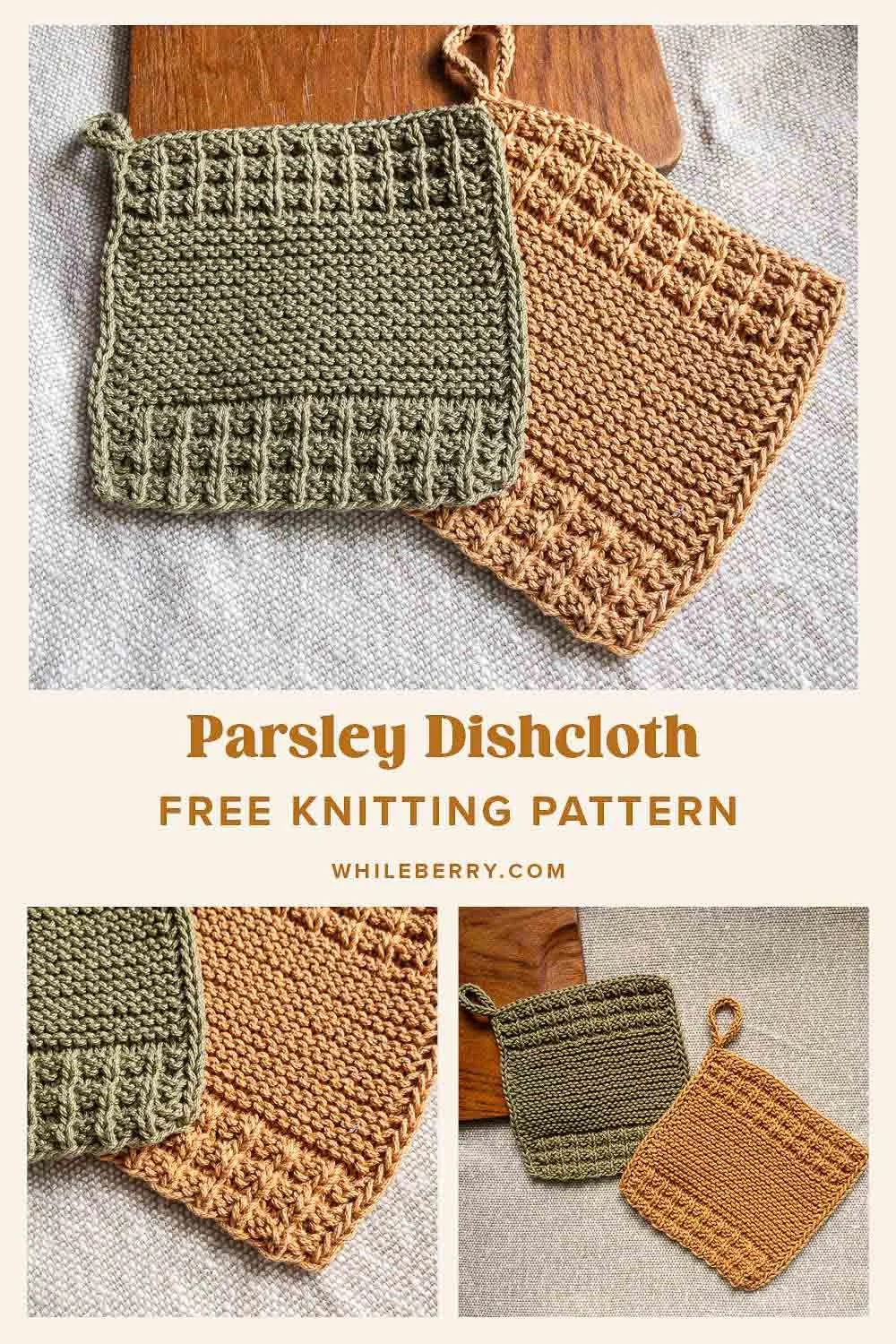 Free Beginner Dishcloth Knitting Pattern - Parsley Dishcloth — Whileberry | Modern Knitting Patterns, Classes and Tutorials Free Beginner Dishcloth Knitting Pattern - Parsley Dishcloth — Whileberry | Modern Knitting Patterns, Classes and Tutorials