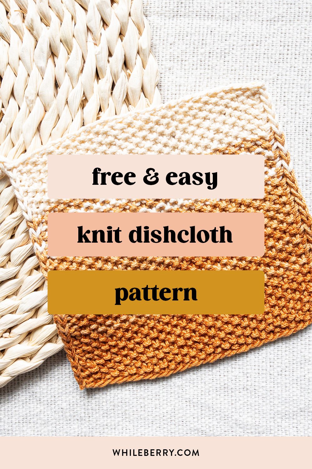 How to Knit a Dishcloth – Easy Knitting for Beginners