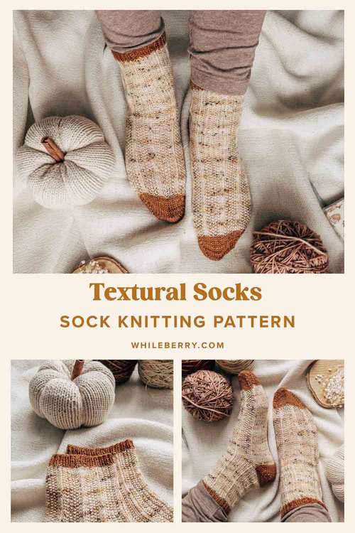 Easy Textured Socks with Stripes Knitting Pattern - Textural Socks ...