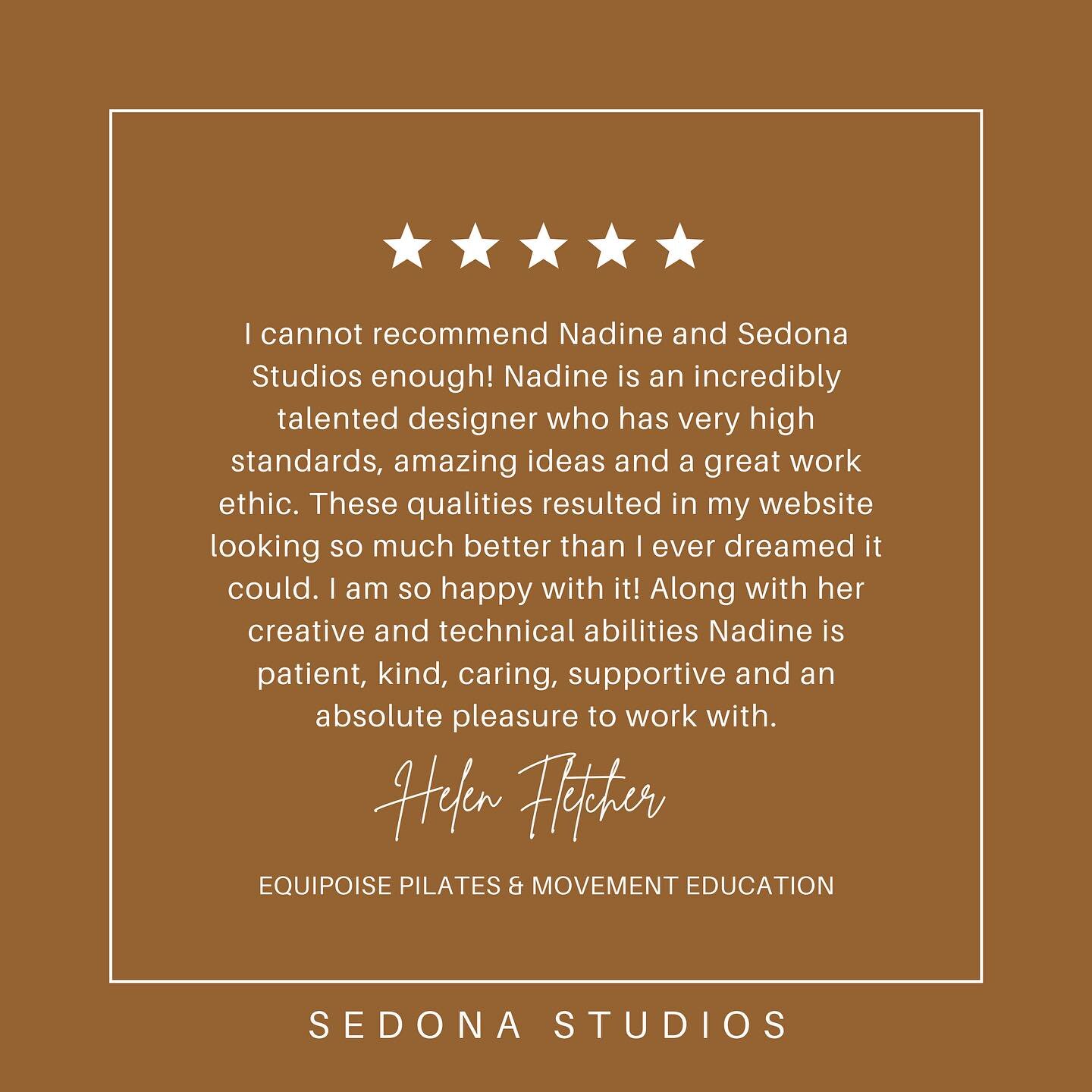 &ldquo;I cannot recommend Nadine and Sedona Studios enough!
Nadine is an incredibly talented designer who has very high standards, amazing ideas and a great work ethic. These qualities resulted in my website looking so much better than I ever dreamed