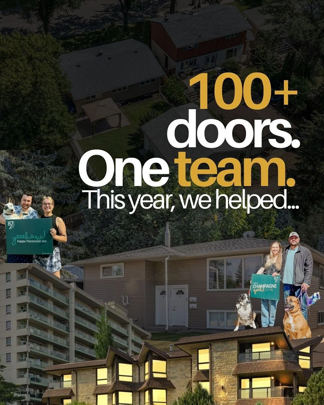 100+ doors. In 2025, we had the privilege of helping:

&bull; 31 first time home buyers get the keys 🔑 to their very first home 
&bull; 34 @usask alumni students buy or sell
&bull; 44 investors add revenue properties to their portfolio 💸
&bull; 72 