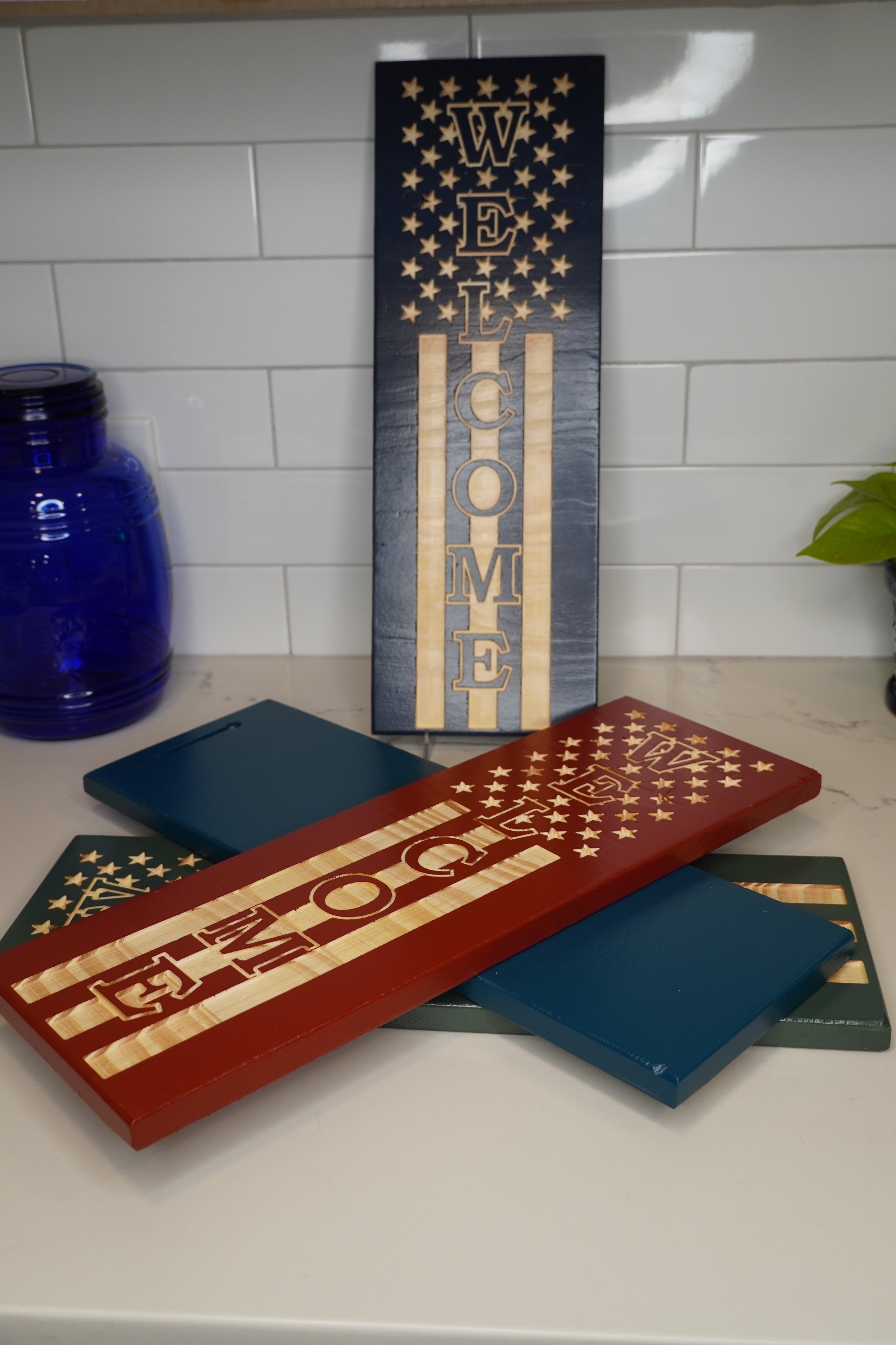 Patriotic Welcome Sign